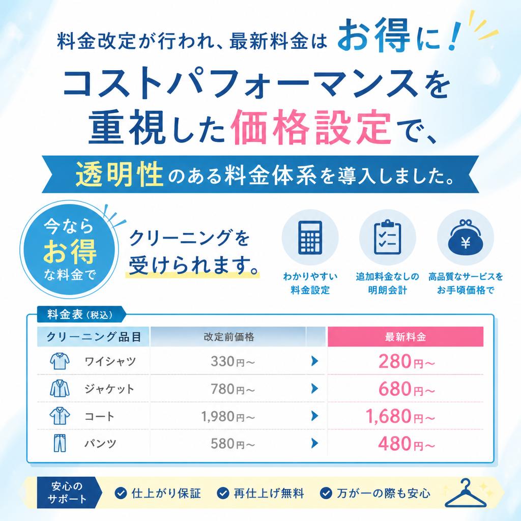 料金改定のご案内