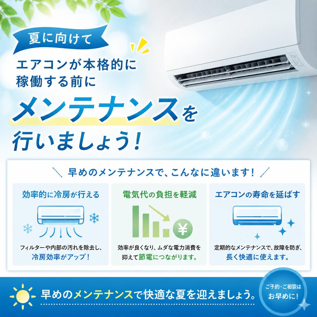 夏季メンテナンスの重要性