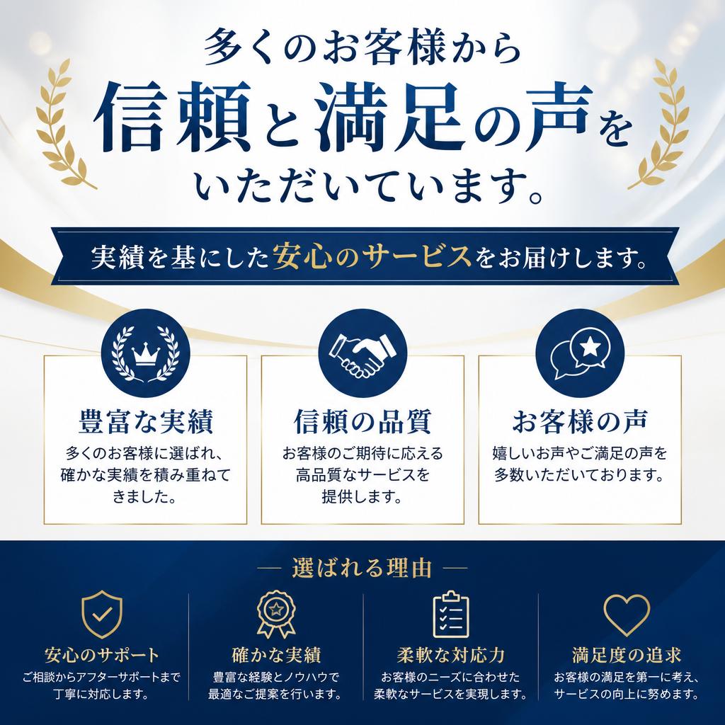 お客様の声と実績