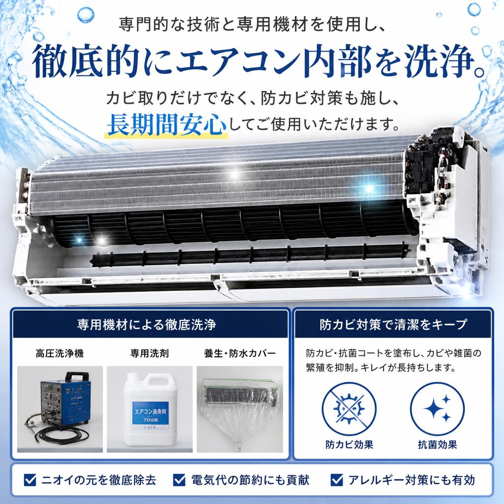 私たちのクリーニングサービスの特長