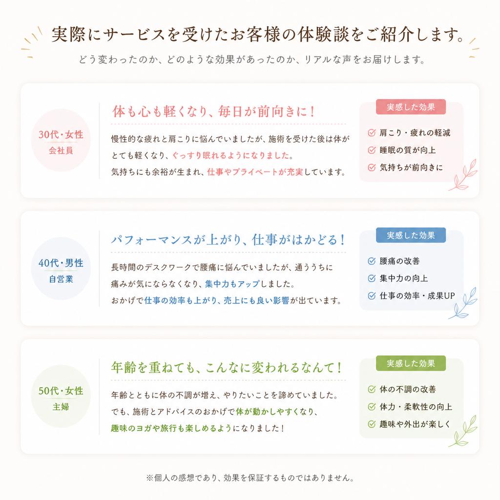 お客様の声