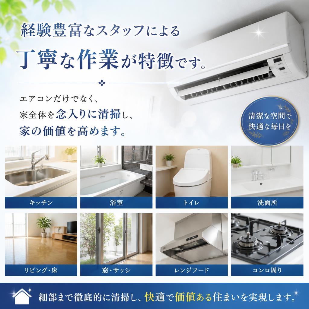 ハウスクリーニングのプロが選ばれる理由