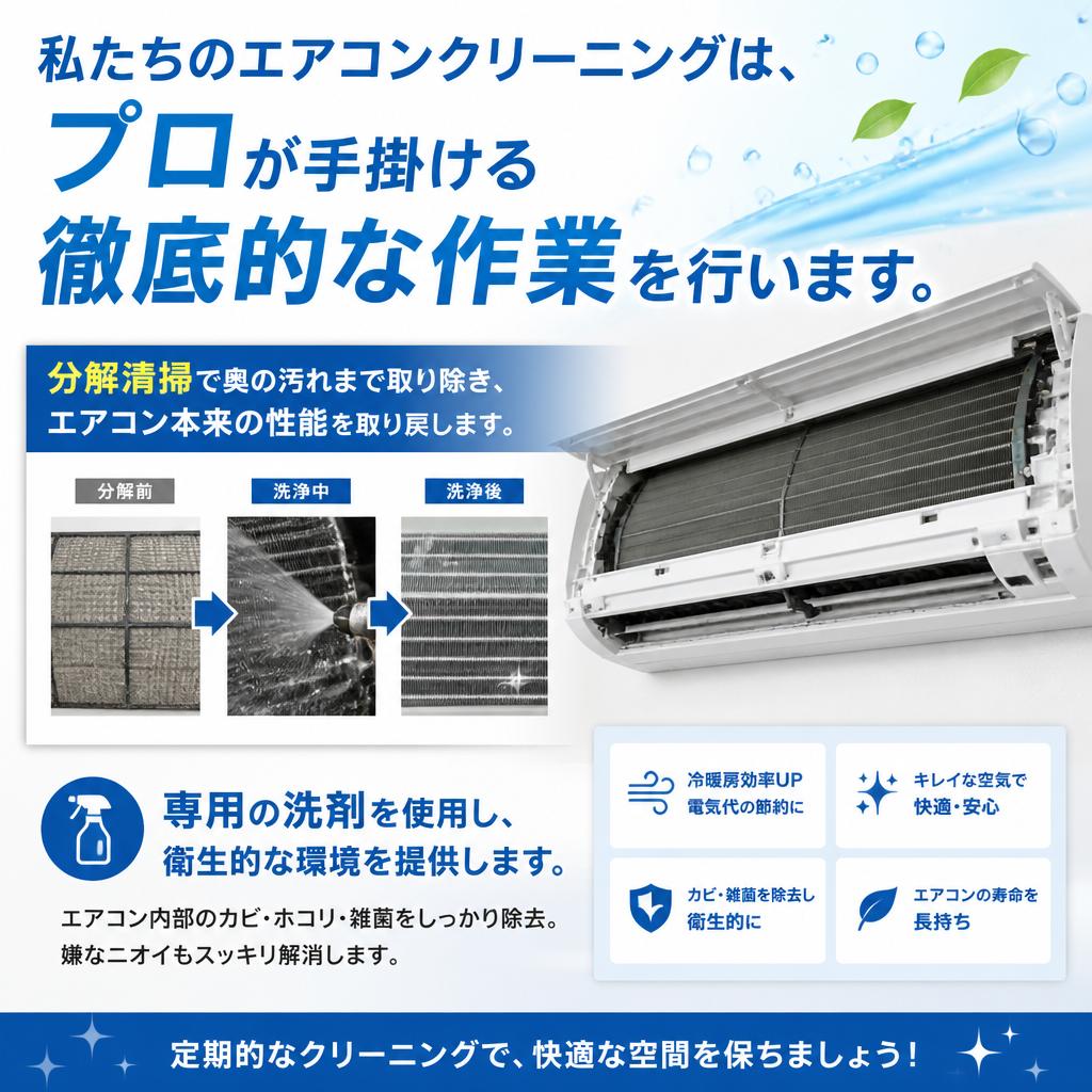おそうじ本舗根室店のエアコンクリーニング