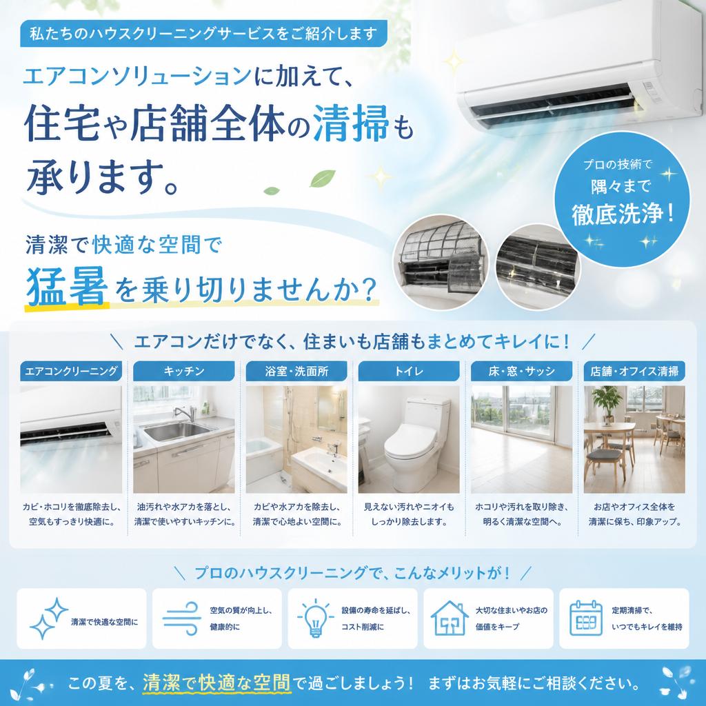 清掃サービスで快適空間を手に入れよう