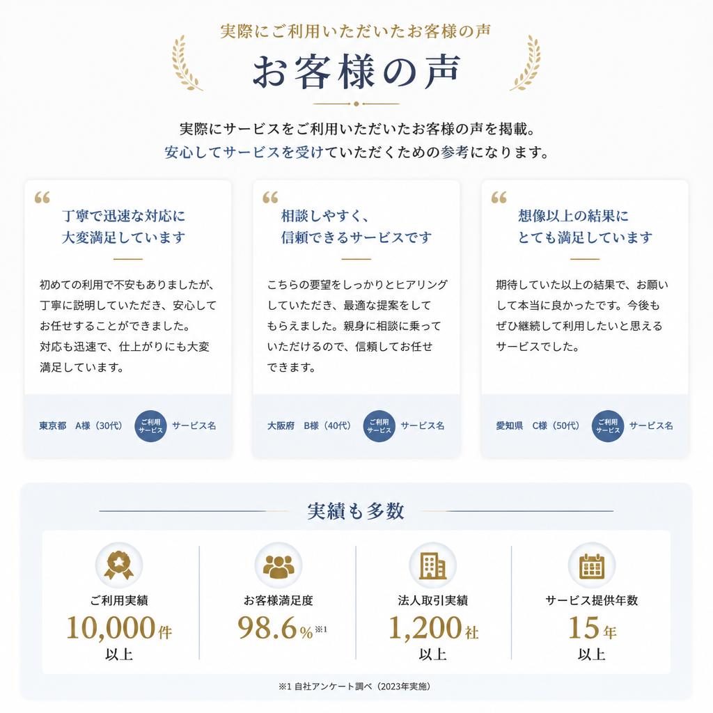 お客様の声