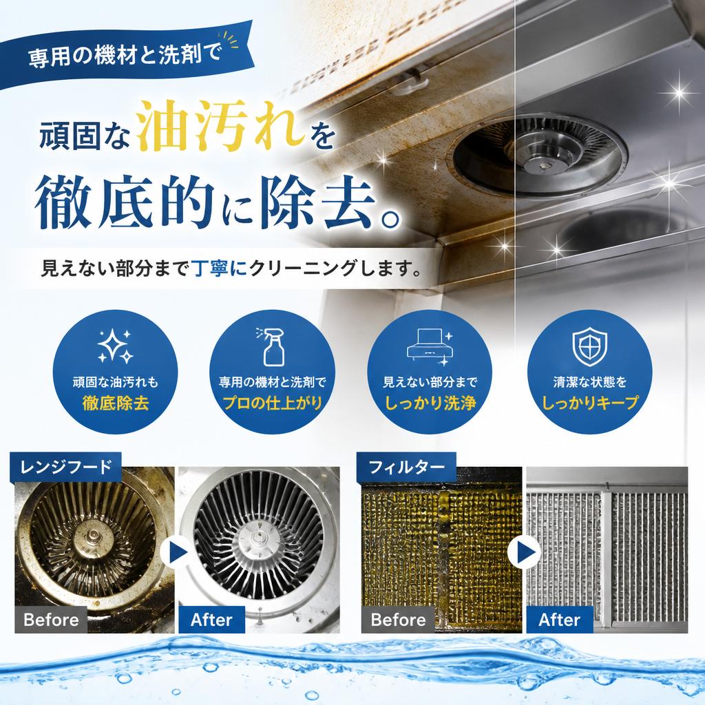 プロの手による徹底洗浄