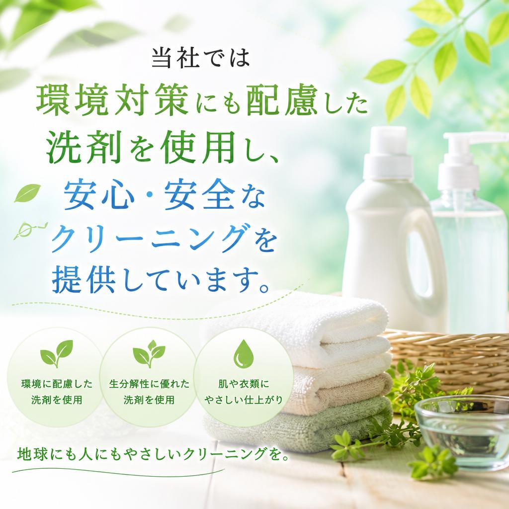 環境に優しいクリーニング