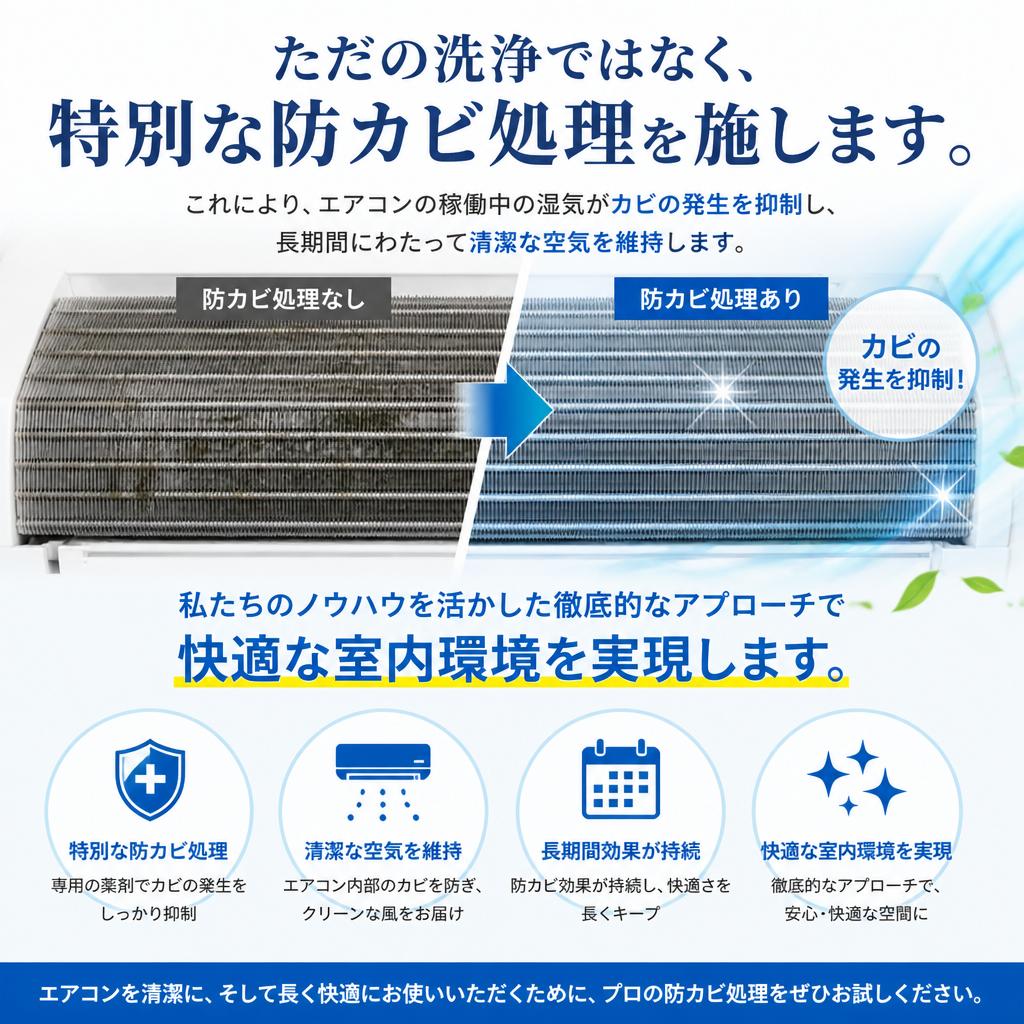 徹底的な防カビ処理