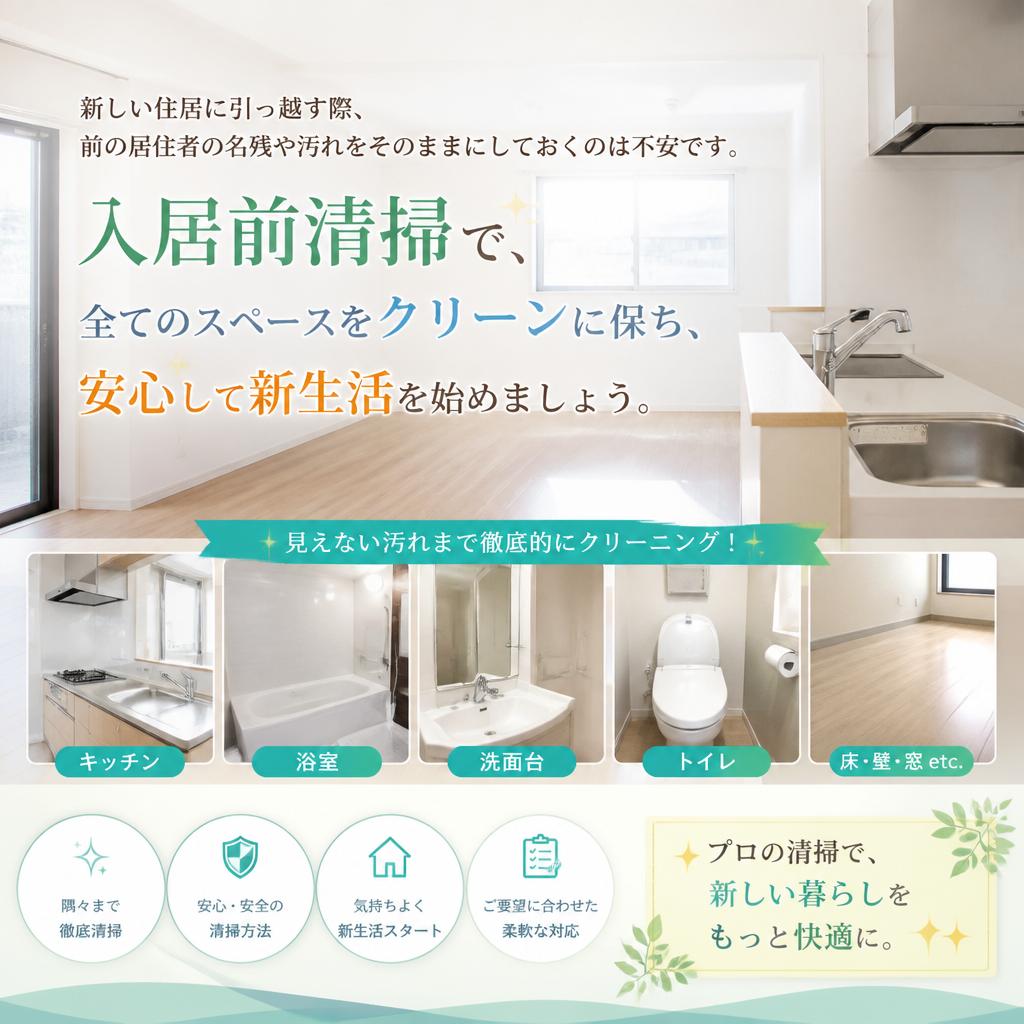 入居前清掃の必要性