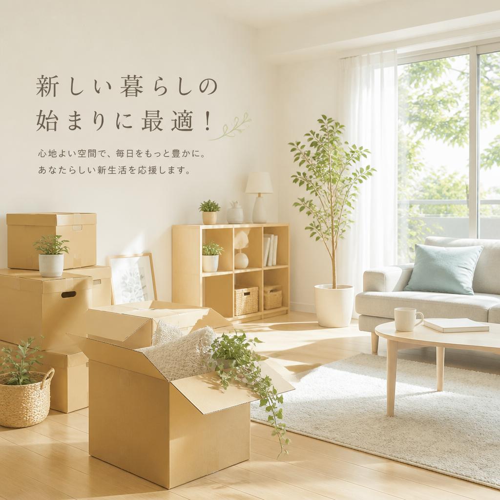 新しい暮らしの始まりに最適！
