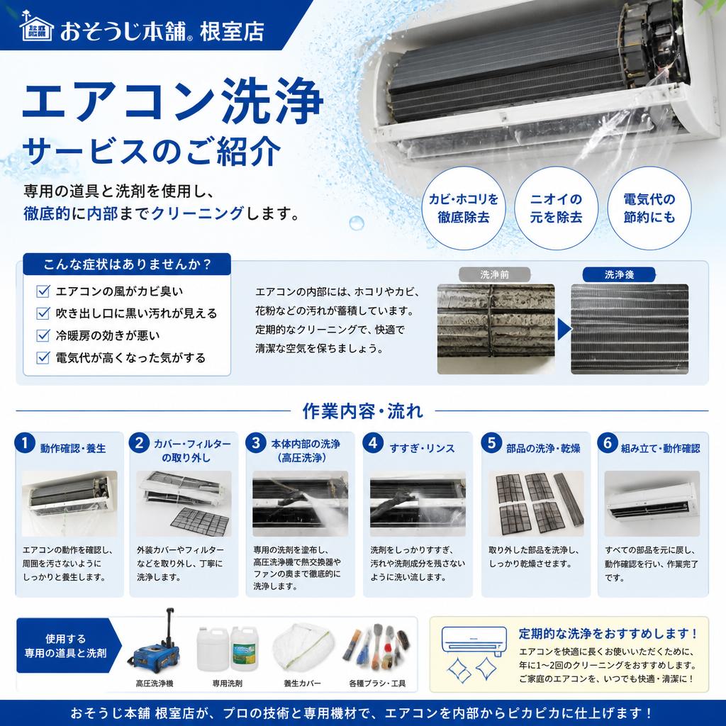 当店のエアコン洗浄サービス