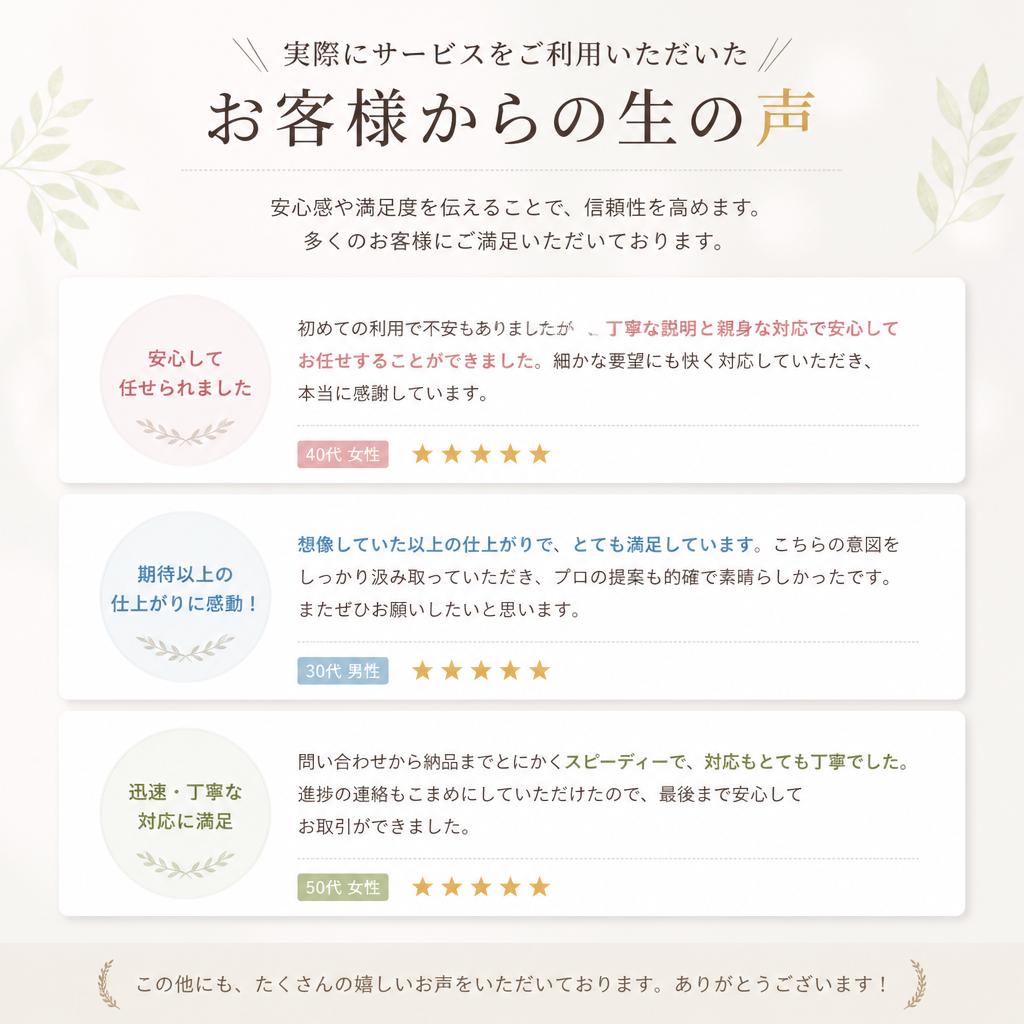 お客様の声