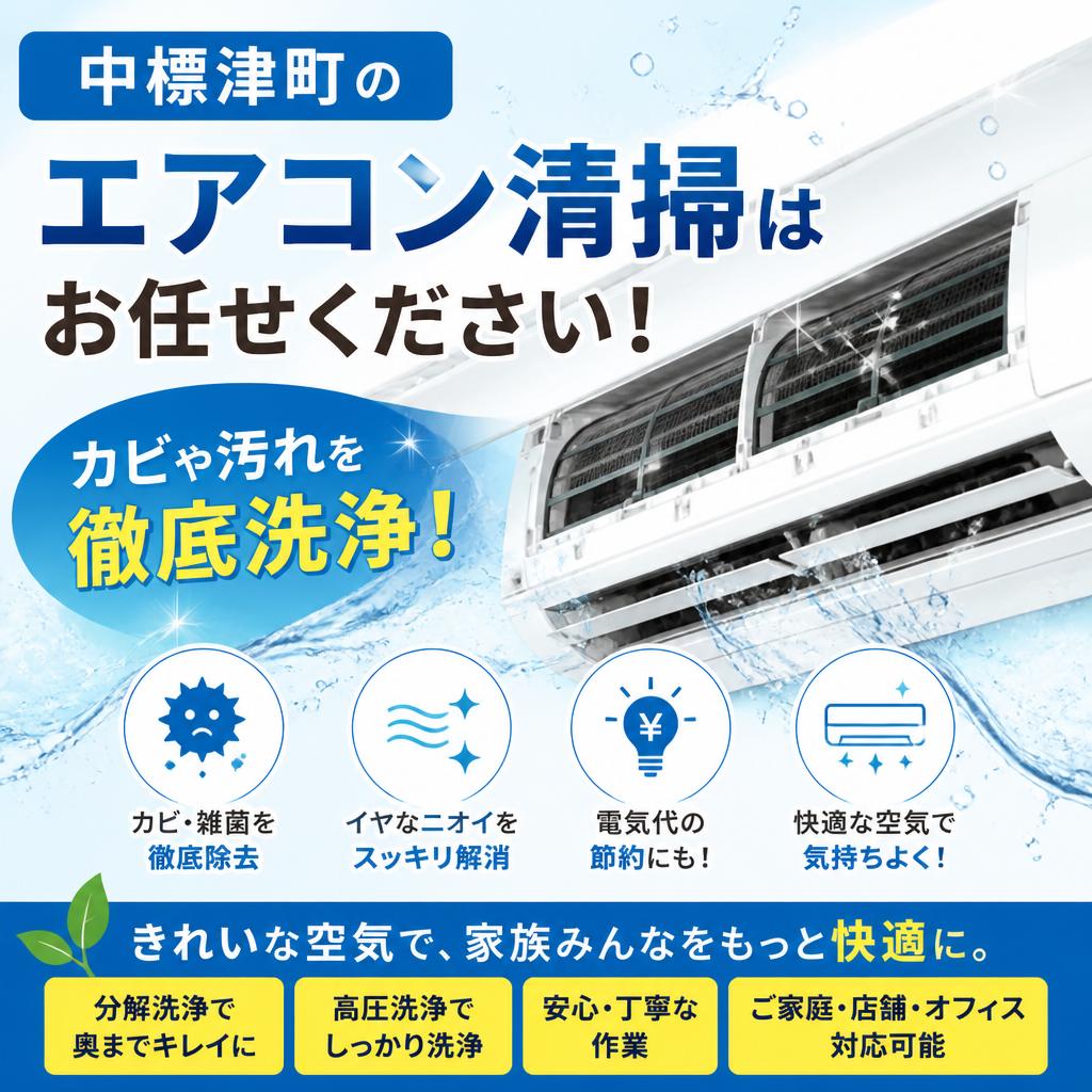 中標津町のエアコン清掃はお任せください！カビや汚れを徹底洗浄！
