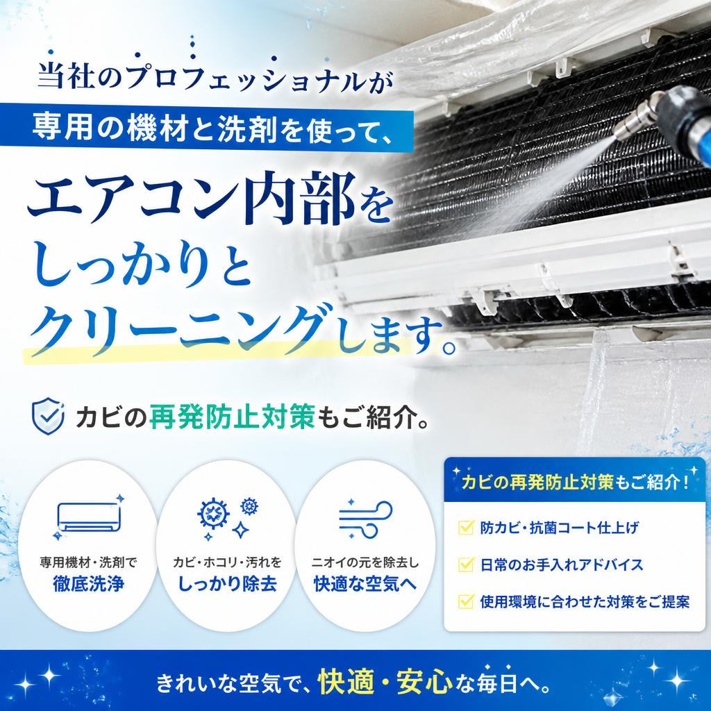 専門技術で徹底洗浄