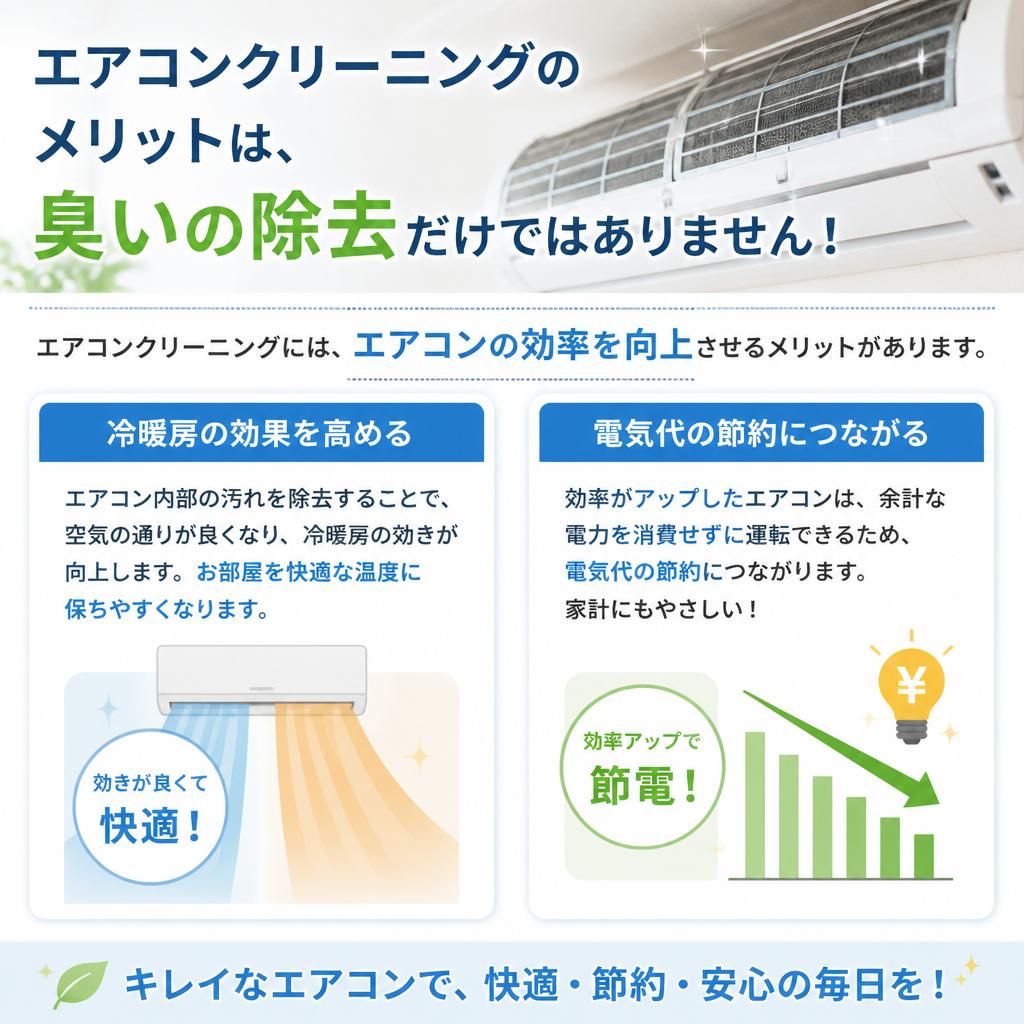 2. エアコンクリーニングのメリット