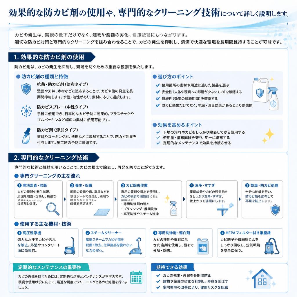 4. 防カビ対策はお任せ!